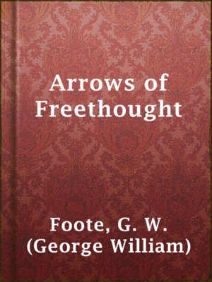 cover image of Arrows of Freethought